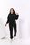 Жіночий спортивний костюм, теплий на флісі, Чорний,  S 1990099015 фото
