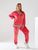 Жіночий спортивний костюм оверсайз, велюровий, рожевий 42/44 1989985473 фото